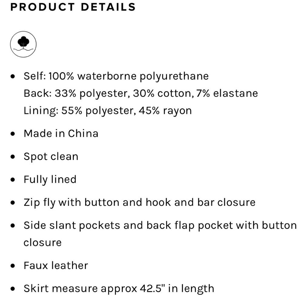 Helsa faux leather midi maxi skirt by Elsa Hosk - Picture 7 of 7